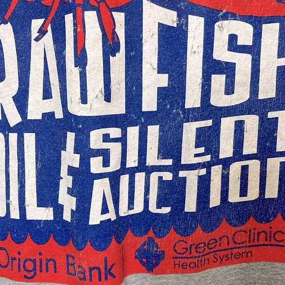 Men’s crawfish boil 2XL tshirt short sleeved tee some wear cotton tshirt - Picture 8 of 8
